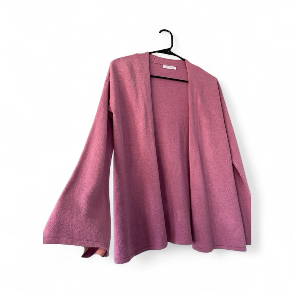 Roz & Ali Pink Open Front Cardigan